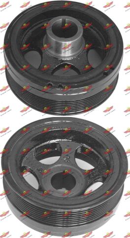 Шків, колінчатий вал