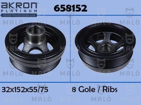 Шків, колінчатий вал