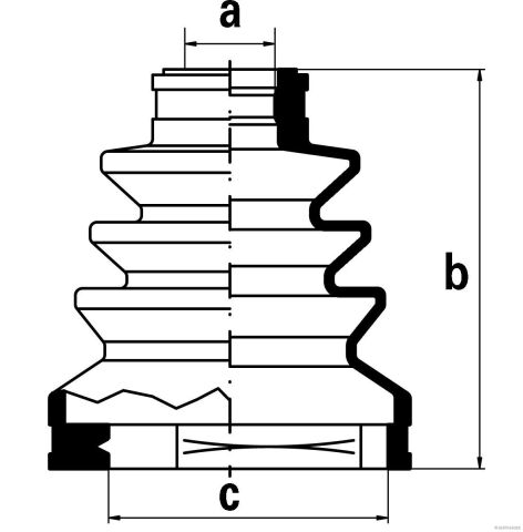 Комплект пилозахисний, приводний вал Комплект пилозахисний, приводний вал