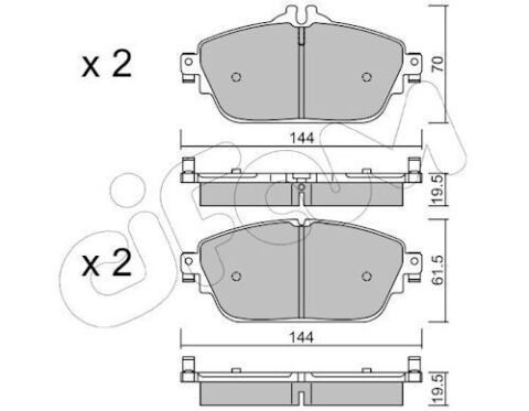Комплект тормозных колодок, дисковый тормоз
