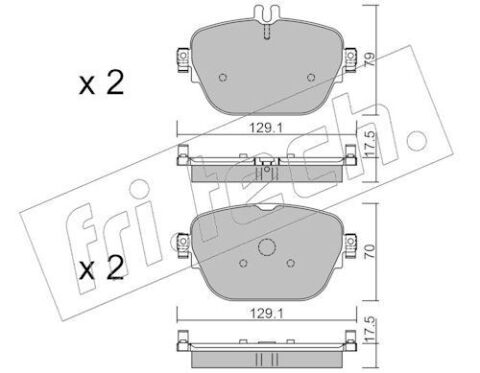 Комплект гальмівних накладок, дискове гальмо