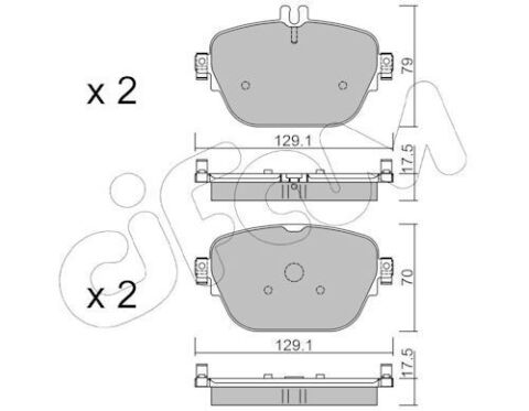 Комплект тормозных колодок, дисковый тормоз