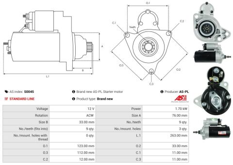 Стартер VW T4 2.4 D/2.5 TDI/2.8 VR6 95-03 (1.7kw) (z=9) Стартер VW T4 2.4 D/2.5 TDI/2.8 VR6 95-03 (1.7kw) (z=9)