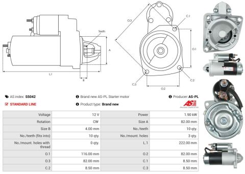 Стартер Opel Insignia 2.0 CDTi 08-17 (12V/1.9kw) (z=10) Стартер Opel Insignia 2.0 CDTi 08-17 (12V/1.9kw) (z=10)