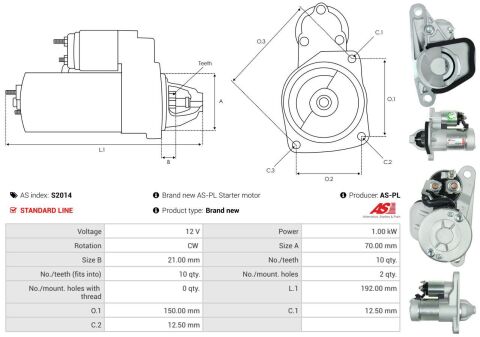 Стартер Renault Megane III/Scenic III 2.0 0 0-16 (12V/1.0kw) (z=10) Стартер Renault Megane III/Scenic III 2.0 0 0-16 (12V/1.0kw) (z=10)