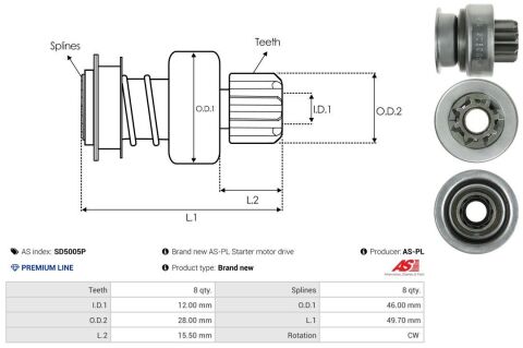 Привод с механизмом свободного хода, стартер