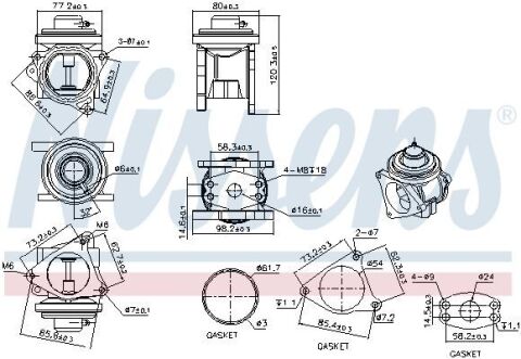 Клапан системи рециркуляції ВГ