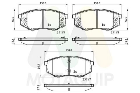 Комплект тормозных колодок, дисковый тормоз Комплект тормозных колодок, дисковый тормоз