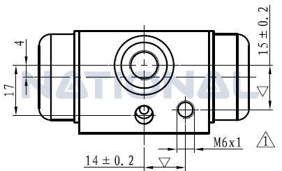 Колесный тормозной цилиндр