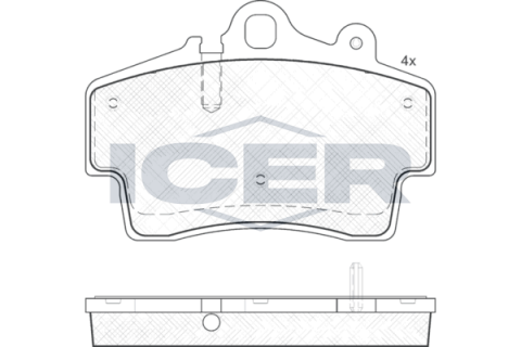 Комплект тормозных колодок, дисковый тормоз