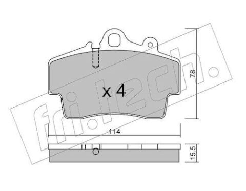 Комплект тормозных колодок, дисковый тормоз