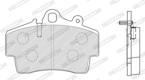 Комплект тормозных колодок, дисковый тормоз