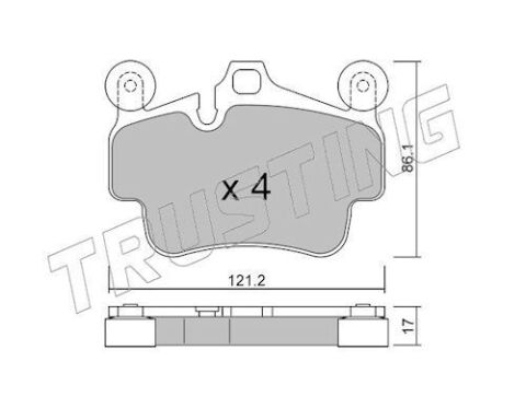 Комплект тормозных колодок, дисковый тормоз