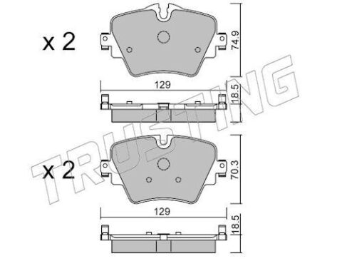 Комплект тормозных колодок, дисковый тормоз
