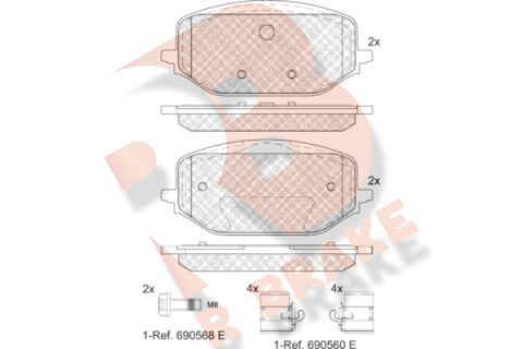 Комплект тормозных колодок, дисковый тормоз