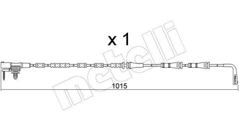 Сигнализатор, износ тормозных колодок