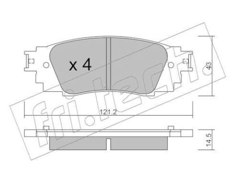 Комплект гальмівних накладок, дискове гальмо Комплект гальмівних накладок, дискове гальмо