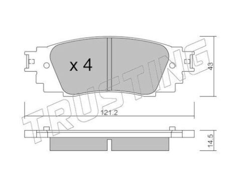 Комплект тормозных колодок, дисковый тормоз