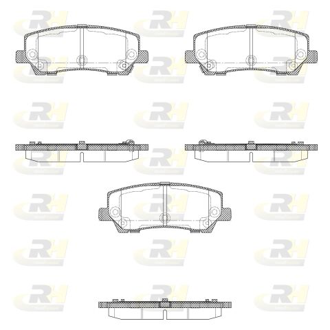 Комплект гальмівних накладок, дискове гальмо