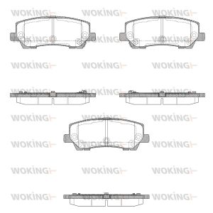 Комплект гальмівних накладок, дискове гальмо