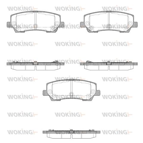 Комплект гальмівних накладок, дискове гальмо