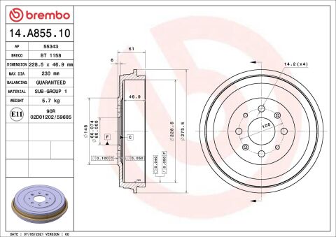 Гальмівний барабан Гальмівний барабан