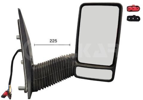 дзеркало прав. длинне кріплення, ел. регул., випукл. дзеркало прав. длинне кріплення, ел. регул., випукл.