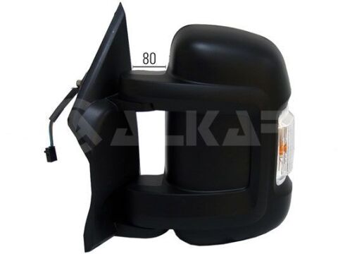 Дзеркало у зборі,лів.,Dead Angle Mirror, елект.,випукл,обігрів,+ук.поворот, Short Arm, W16W, 8 PINS,