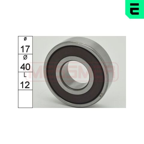 Подшипник 6203 2rs (40x17x12)
