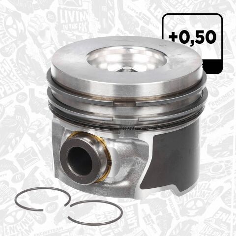 Поршень в комплекті на 1 циліндр, 1-й ремонт (+0,5) Поршень в комплекті на 1 циліндр, 1-й ремонт (+0,5)