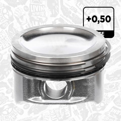 Поршень в комплекте на 1 цилиндр, 2-й ремонт (+0,50)