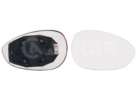 стекло зеркала пров. с пласт. держателем, с подогрев., выпукл.