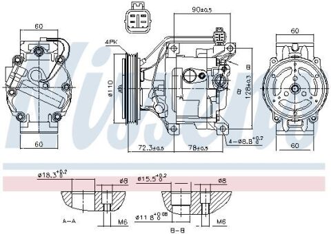 Компресор TOYOTA YARIS ECHO I (#P10) (99-) 1.0 i 16V