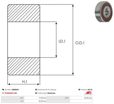 Підшипник кульковий d>30