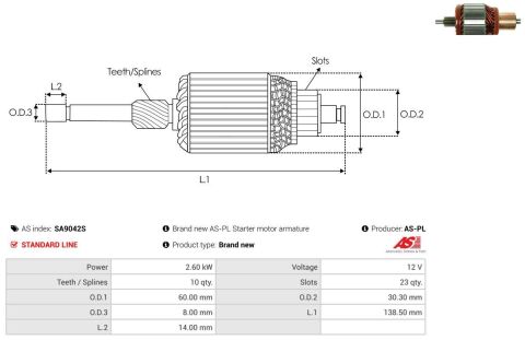 Якір стартера