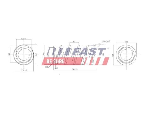 Пружина передня D15 FIAT Scudo 07-16; PEUGEOT Expert 07-16; CITROEN Jumpy 07-16