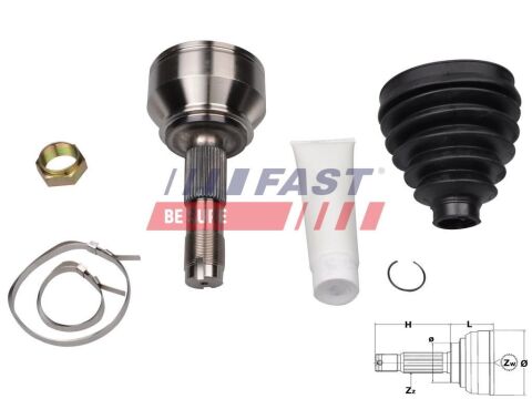 ШРКШ зовнішній комплект FIAT Ducato 06-14; PEUGEOT Boxer 06-14; CITROEN Jumper 06-14