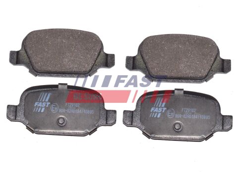 Колодки гальмівні дискові задні FIAT Punto 03-10, 500 07-20, Panda 03-12; LANCIA Ypsilon 03-11, Musa 04-12