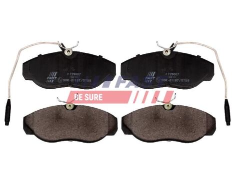 Колодки тормозные передние дисковые FIAT Ducato 94-02; PEUGEOT Boxer 94-02; CITROEN Jumper 02-06, Jumper 94-02