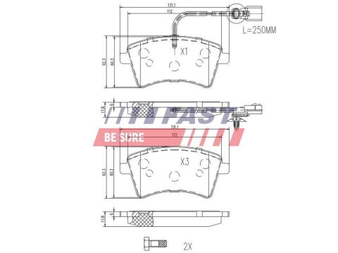 Колодки гальмівні дискові передні RENAULT Kangoo 08-17, Kangoo 09-17 Колодки гальмівні дискові передні RENAULT Kangoo 08-17, Kangoo 09-17
