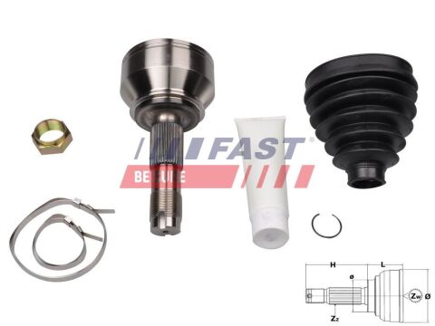 ШРКШ зовнішній комплект FIAT Ducato 06-14; PEUGEOT Boxer 06-14; CITROEN Jumper 06-14