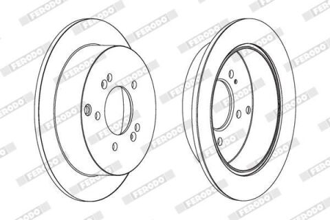 Диск гальмівний HYUNDAI Tucson TL 13-15, Tucson JM 04-09, Santa Fe SM 00-06, Trajet FO 00-08, Tucson (IX35) LM 09-16; KIA Sportage SL 10-15, Sportage KM 04-10
