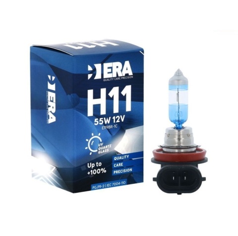 Лампа галогенна H11 12V 55W PGJ19-2 +100