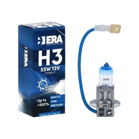 Лампа галогенная H3 12V 55W PK22s +150