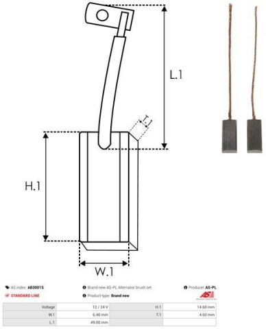 Щітка генератора