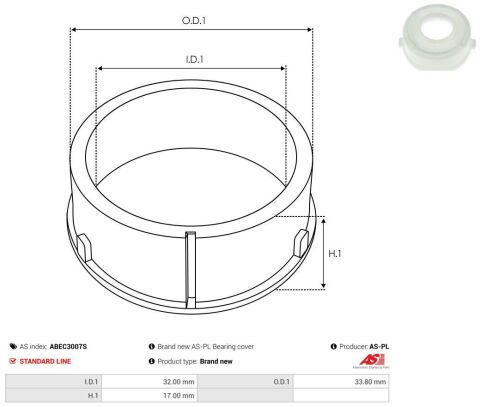 Захист підшипника пластиковий