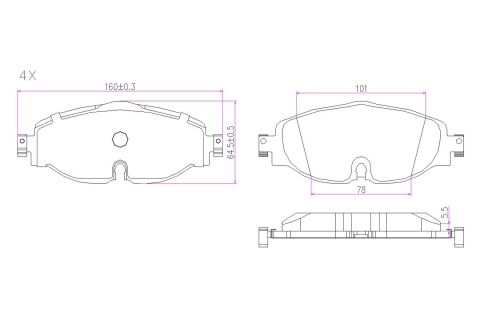 Колодки тормозные (передние) Audi A3/Q2/Q3/Seat/Skoda Octavia/Kodiaq/VW Golf/Passat B8 12-(+датчик) Колодки тормозные (передние) Audi A3/Q2/Q3/Seat/Skoda Octavia/Kodiaq/VW Golf/Passat B8 12-(+датчик)