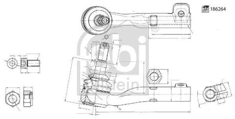 Наконечник тяги рулевой (L) BMW 3 (G20/G80/G28)18- B47/B48/B58