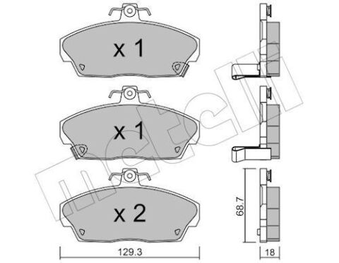Колодки тормозные (передние) Honda Civic VI/VII 94-05/Concerto 89-95/Rover 400 90-00