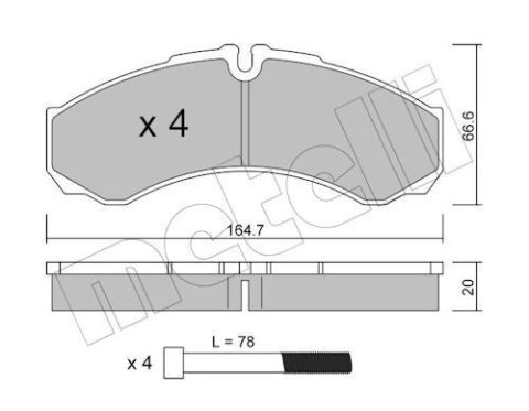 Колодки гальмівні (передні/задні) Iveco Daily III/IV/V/VI 99- Колодки гальмівні (передні/задні) Iveco Daily III/IV/V/VI 99-